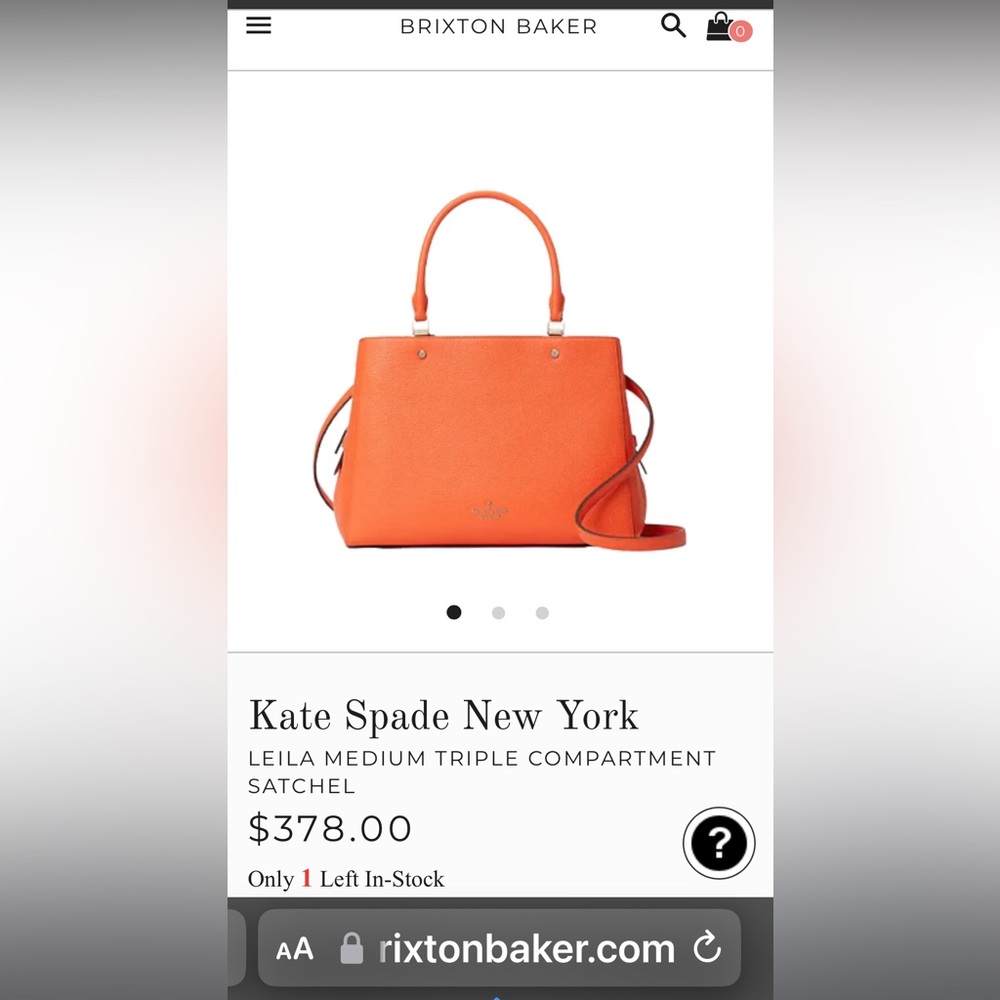 Kate Spade New YorkLEILA MEDIUM TRIPLE COMPARTMENT SATCHEL - Picture 6 of 7